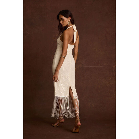 12th Tribe Cordelia Ivory Sequin Midi Dress Size M PRE-ORDER LATE MAY 2026M - Picture 3 of 3